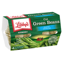 (4 Count) Libby's Cut Green Beans, Canned Vegetables, 4 oz