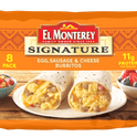 El Monterey Signature Egg, Sausage & Cheese Breakfast Burritos 36 oz, 8 Ct (Frozen)