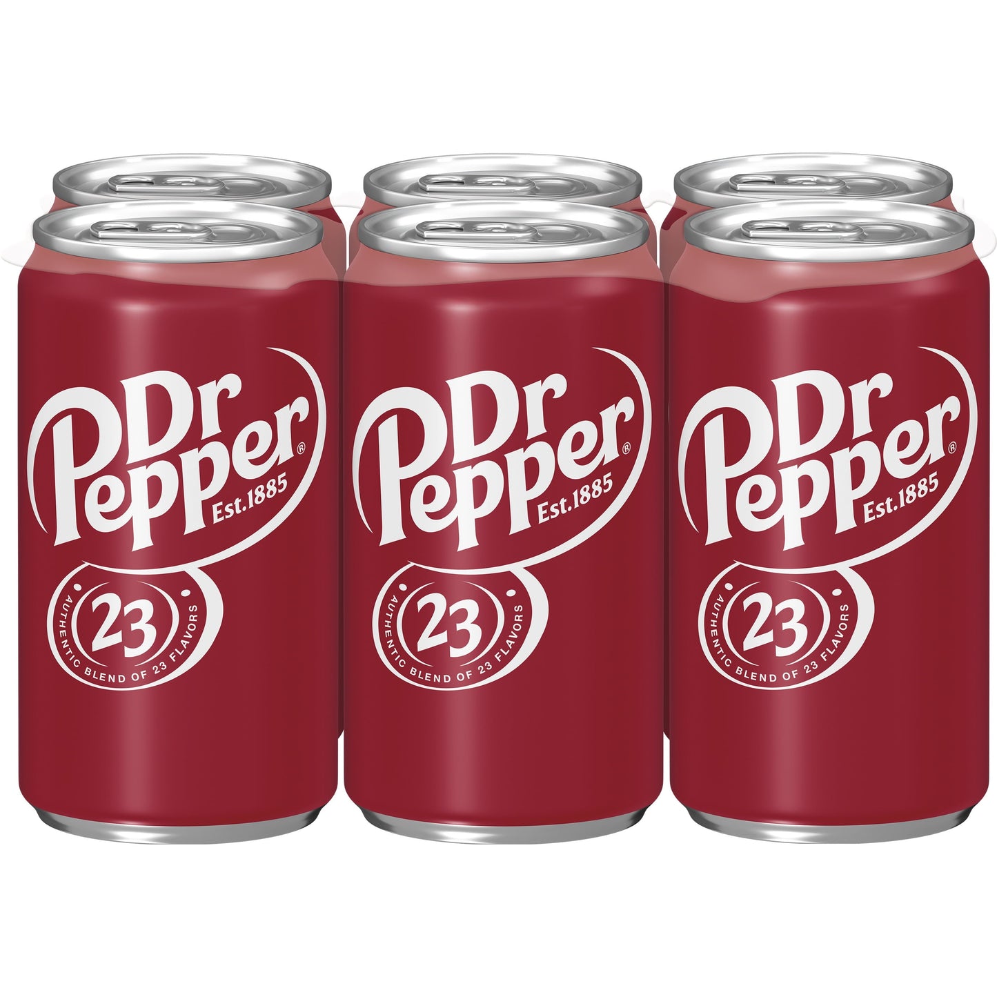 Dr Pepper Soda, 7.5 fl oz cans, 6 pack