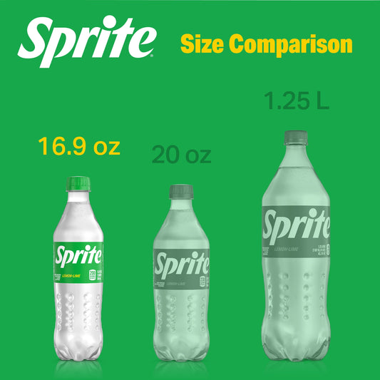 Sprite Lemon Lime Soda Pop, 16.9 fl oz, 6 Pack Bottles