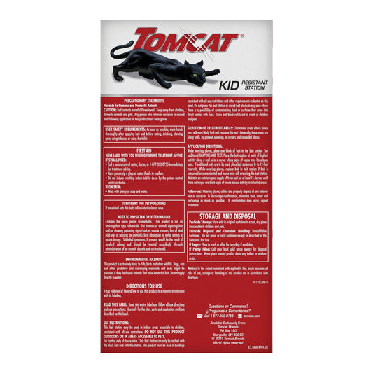 Tomcat Mouse Killer Kid Resistant, Refillable Station and Refills