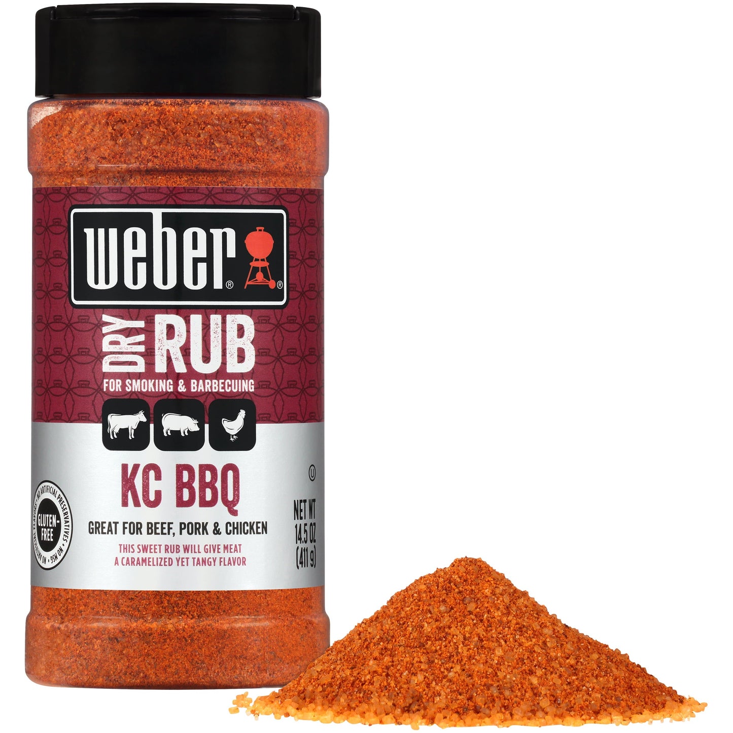 Weber KC BBQ Dry Rub, 14.5 oz