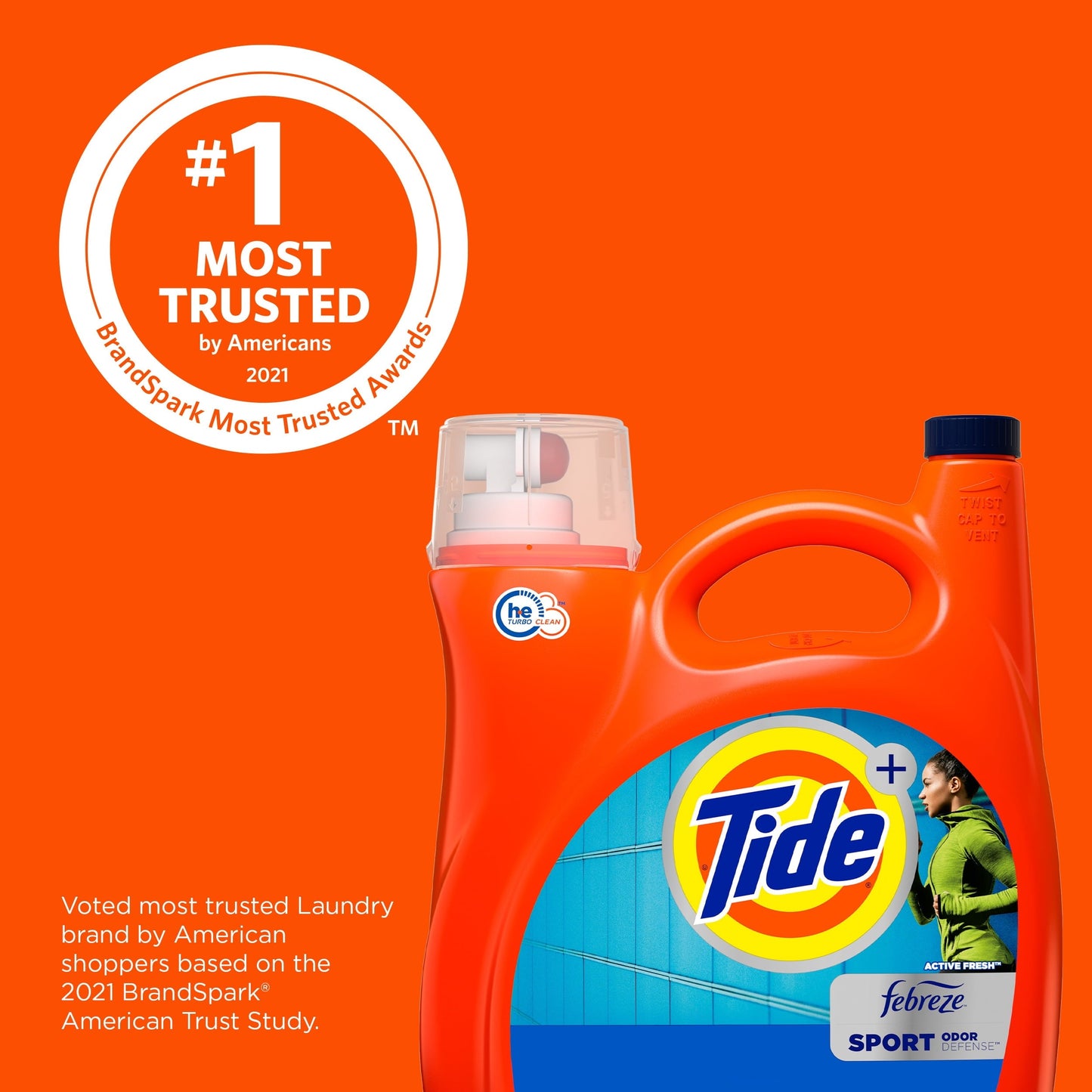 Tide Plus Febreze Sport Odor Defense Liquid Laundry Detergent, 146 fl oz