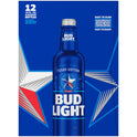 Bud Light Beer, 12 Pack Beer, 16 fl oz Glass Bottles, 4.2% ABV, Domestic Lager