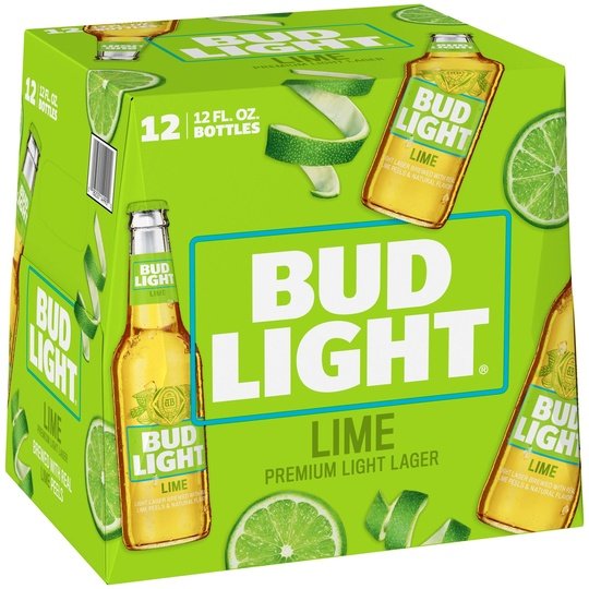 Bud Light Lime Beer, 12 Pack Beer, 12 fl oz Bottles, 4.2% ABV, Domestic