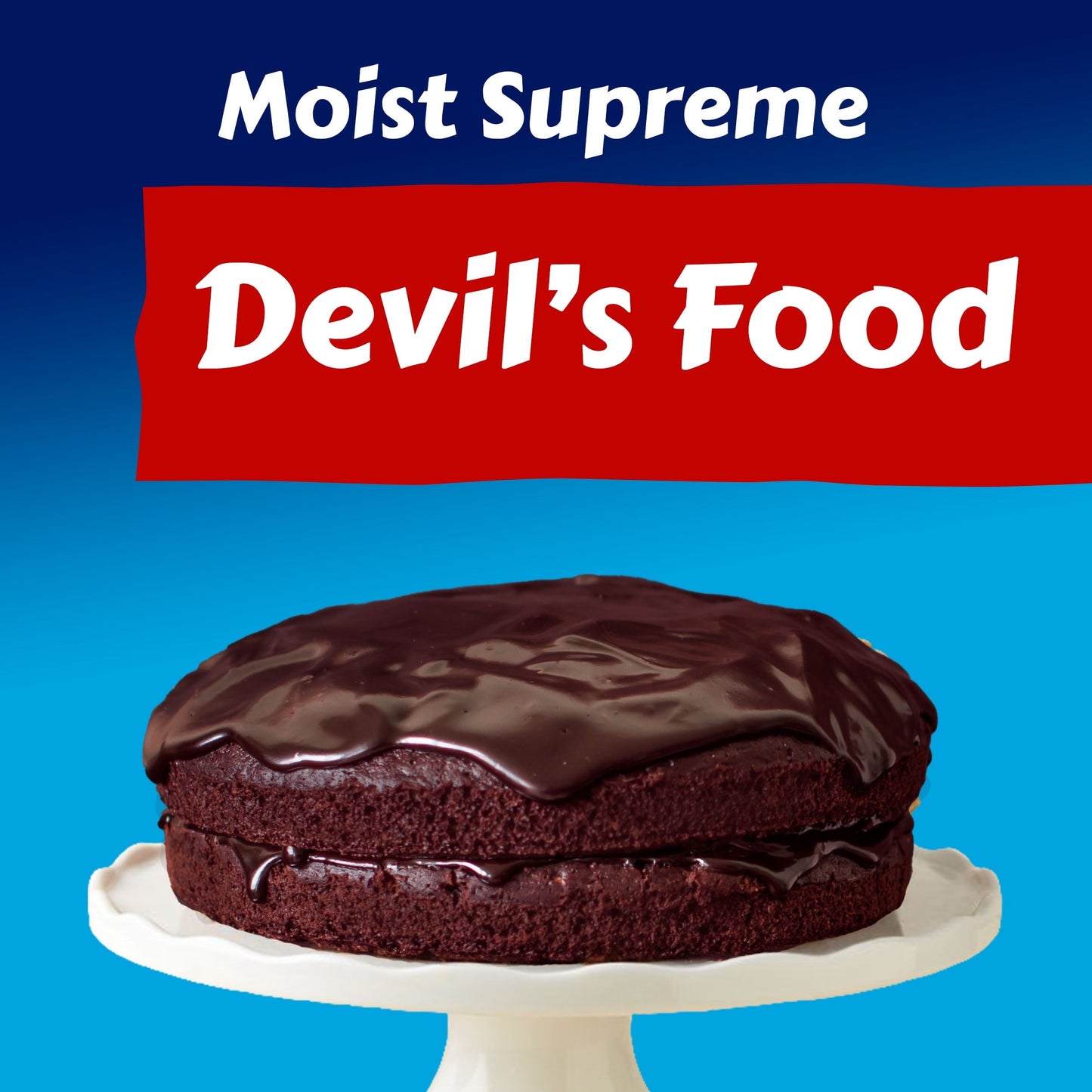 Pillsbury Moist Supreme Premium Devil's Food Cake Mix, 15.25 Oz Box