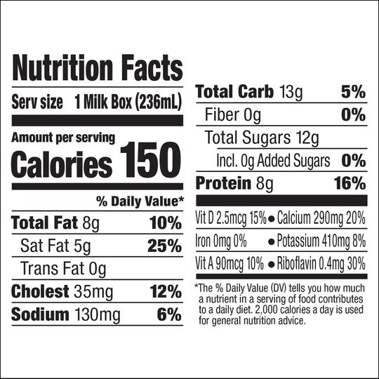 Horizon Organic Whole Shelf-Stable Milk Boxes, 8 Oz., 12 Count