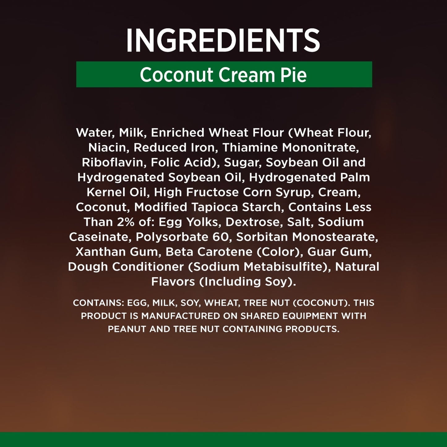 Marie Callender's Coconut Cream Pie, 30.3 oz (Frozen)