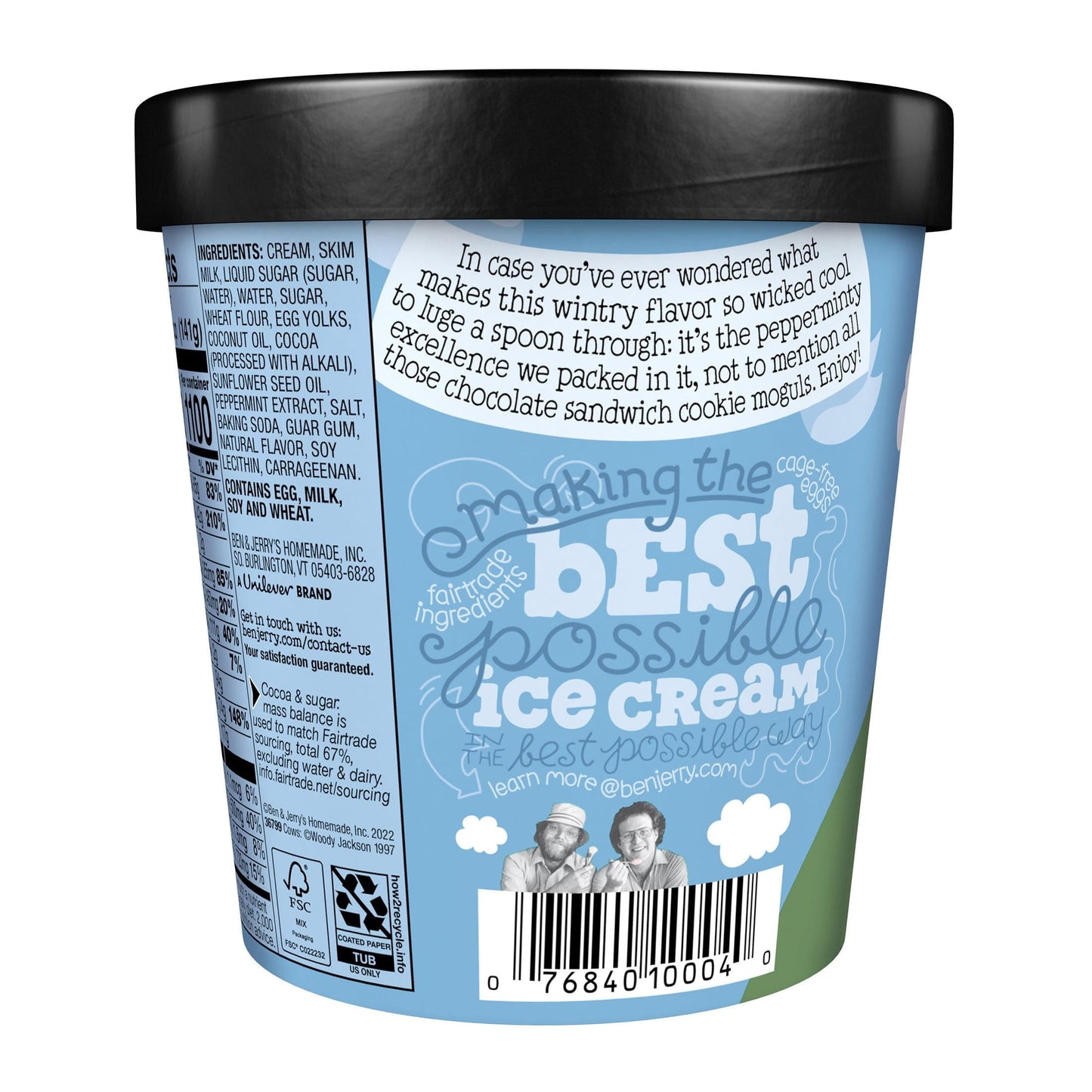 Ben & Jerry's Mint Chocolate Cookie Peppermint Ice Cream, 16 oz