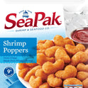 SeaPak Shrimp Poppers with Oven Crispy Breading, Frozen Seafood Snack, 20 oz