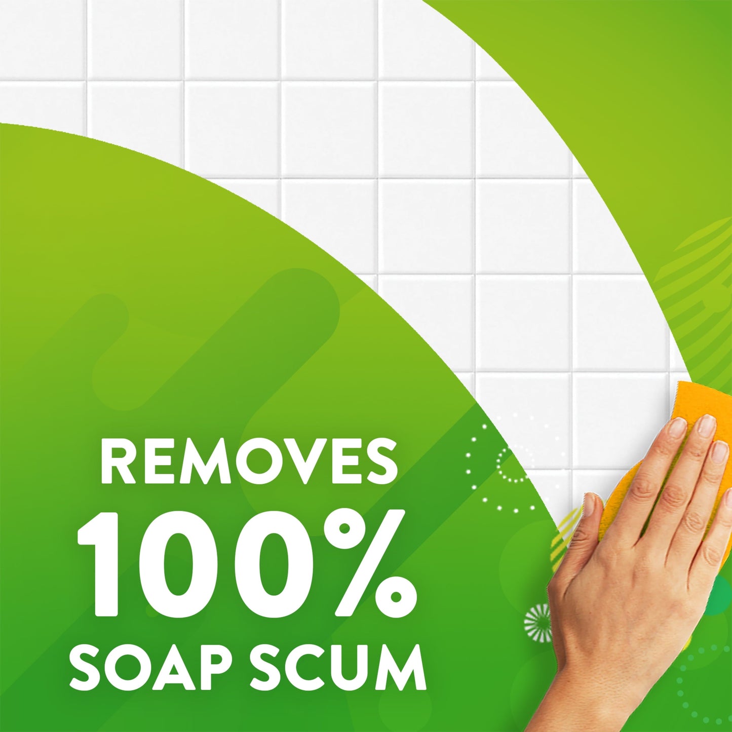 Scrubbing Bubbles Bathroom Grime Fighter Aerosol, Disinfectant Spray; Effective Tile, Bathtub, Shower and Overall Bathroom Cleaner (1 Aerosol Spray), Rainshower, 20 Oz