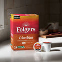 Folgers Colombian Coffee, Medium Roast, Keurig K-Cup Brewers, 24 Count Box