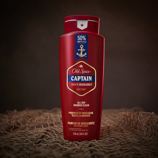 Old Spice Red Collection Body Wash for Men, Captain Scent, 24 fl oz