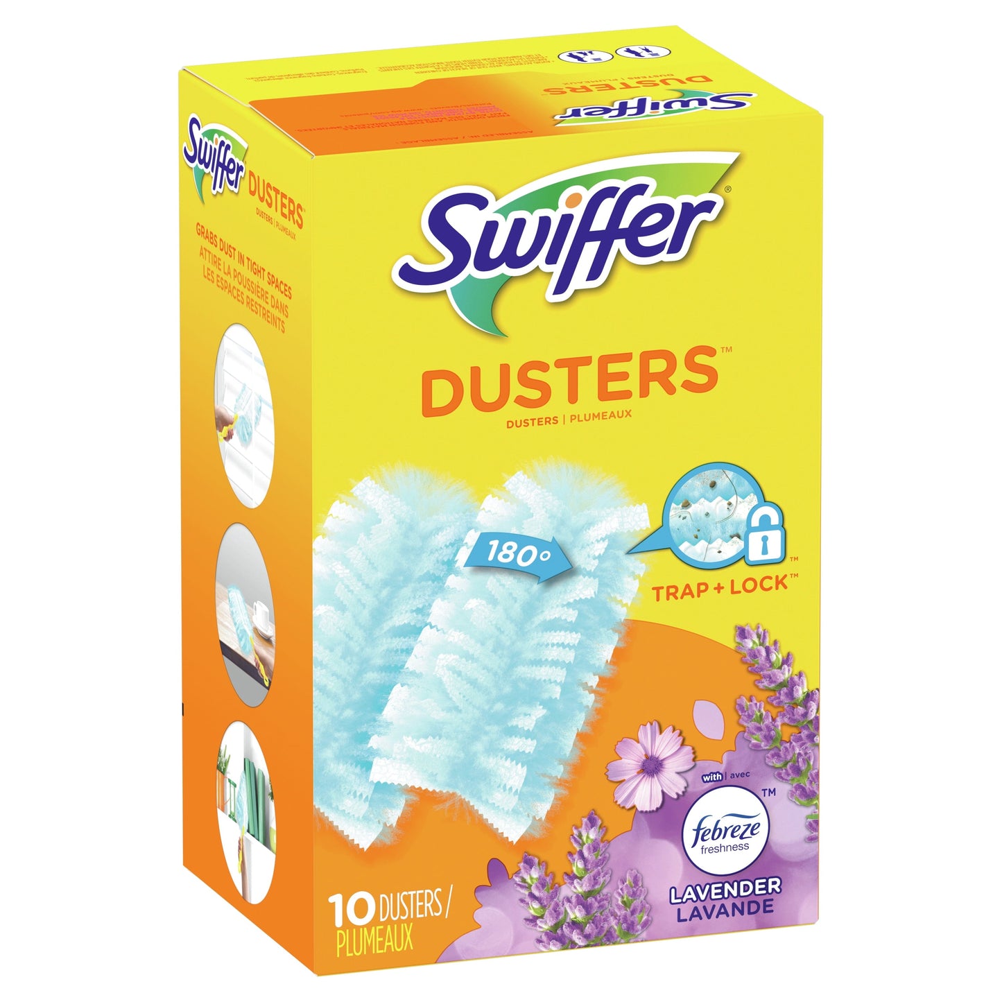 Swiffer Dusters, Lasting Freshness Febreze Lavender Scent,  Blue 10 Ct Refills