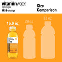 vitaminwater zero sugar rise electrolyte enhanced water, orange, 16.9 fl oz, 6 count bottles