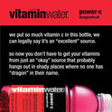 vitaminwater power-c electrolyte enhanced water, dragonfruit, 20 fl oz bottle