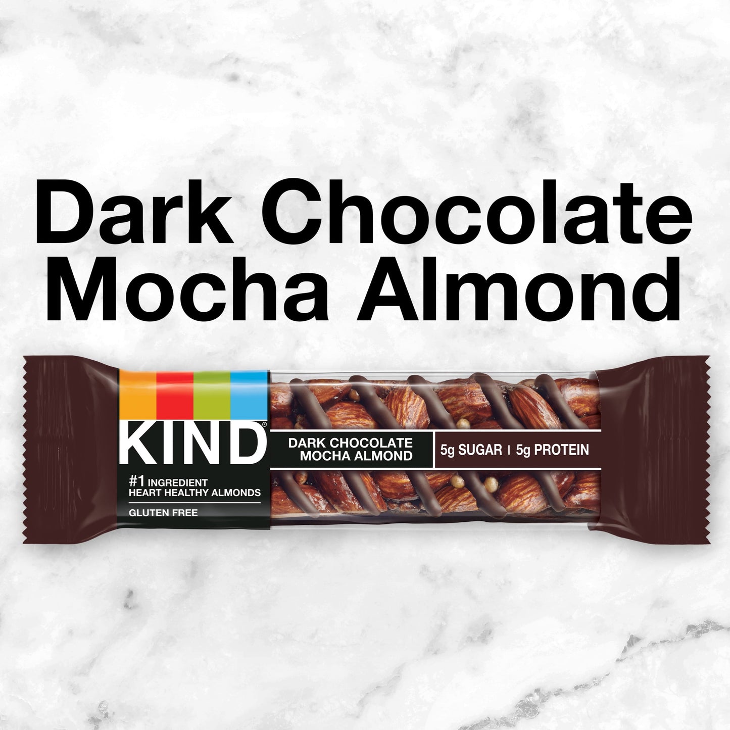 KIND Gluten Free Dark Chocolate Mocha Almond Snack Bars, 1.4 oz, 6 Count