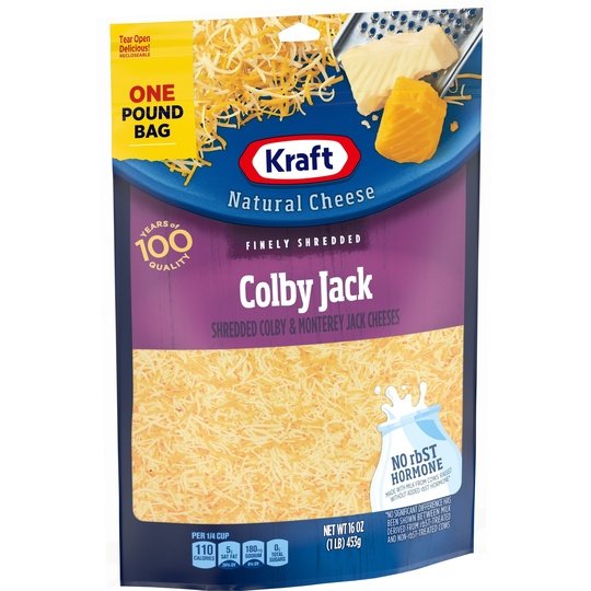 Kraft Colby Jack Finely Shredded Cheese, 16 oz Bag