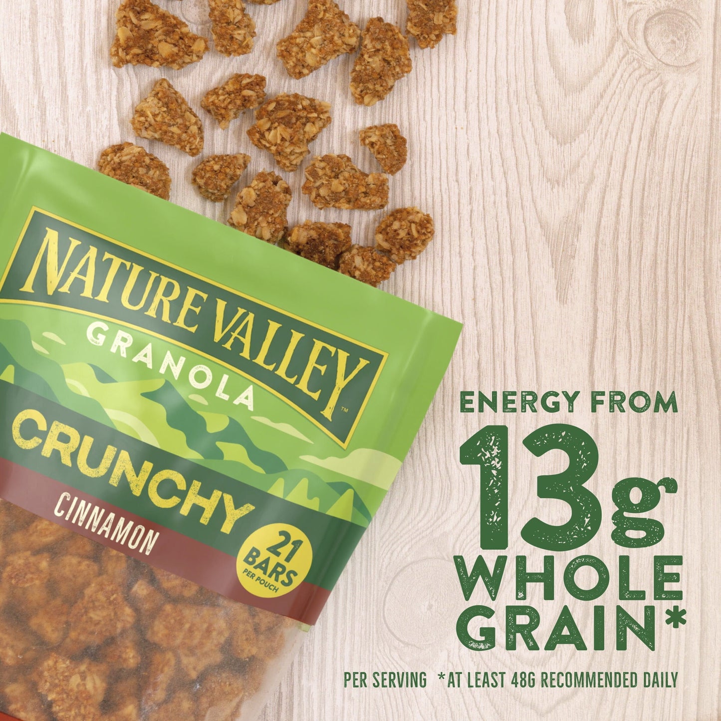 Nature Valley Crunchy Granola, Cinnamon, Resealable Bag, 16 OZ