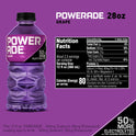 POWERADE Electrolyte Enhanced Grape Sport Drink, 28 fl oz, Bottle