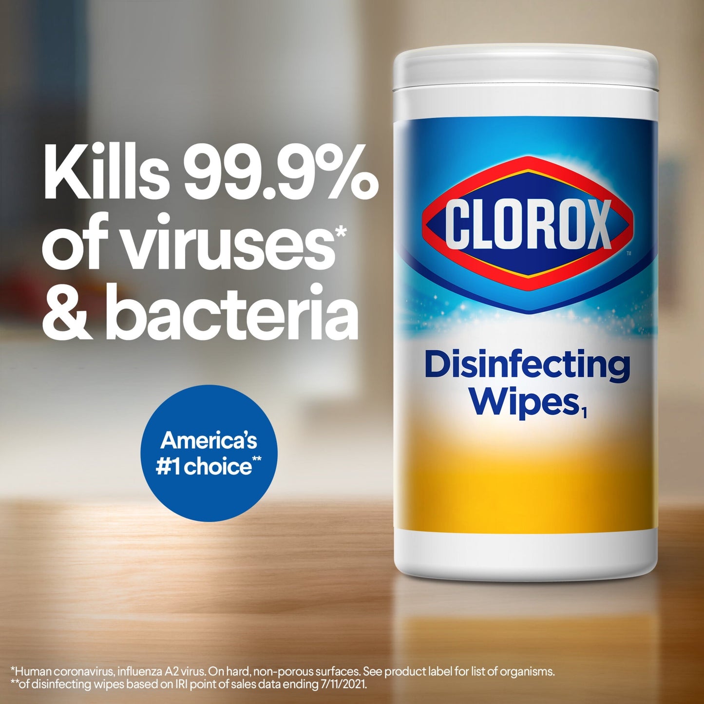 Clorox Bleach-Free Disinfecting and Cleaning Wipes, Fresh Scent, 75 Count