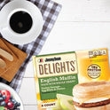 Jimmy Dean Delights Turkey Sausage, Egg White & Cheese English Muffin Sandwiches, 40.8 oz, 8 Ct (Frozen)