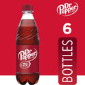 Dr Pepper Soda, .5 L bottles, 6 pack