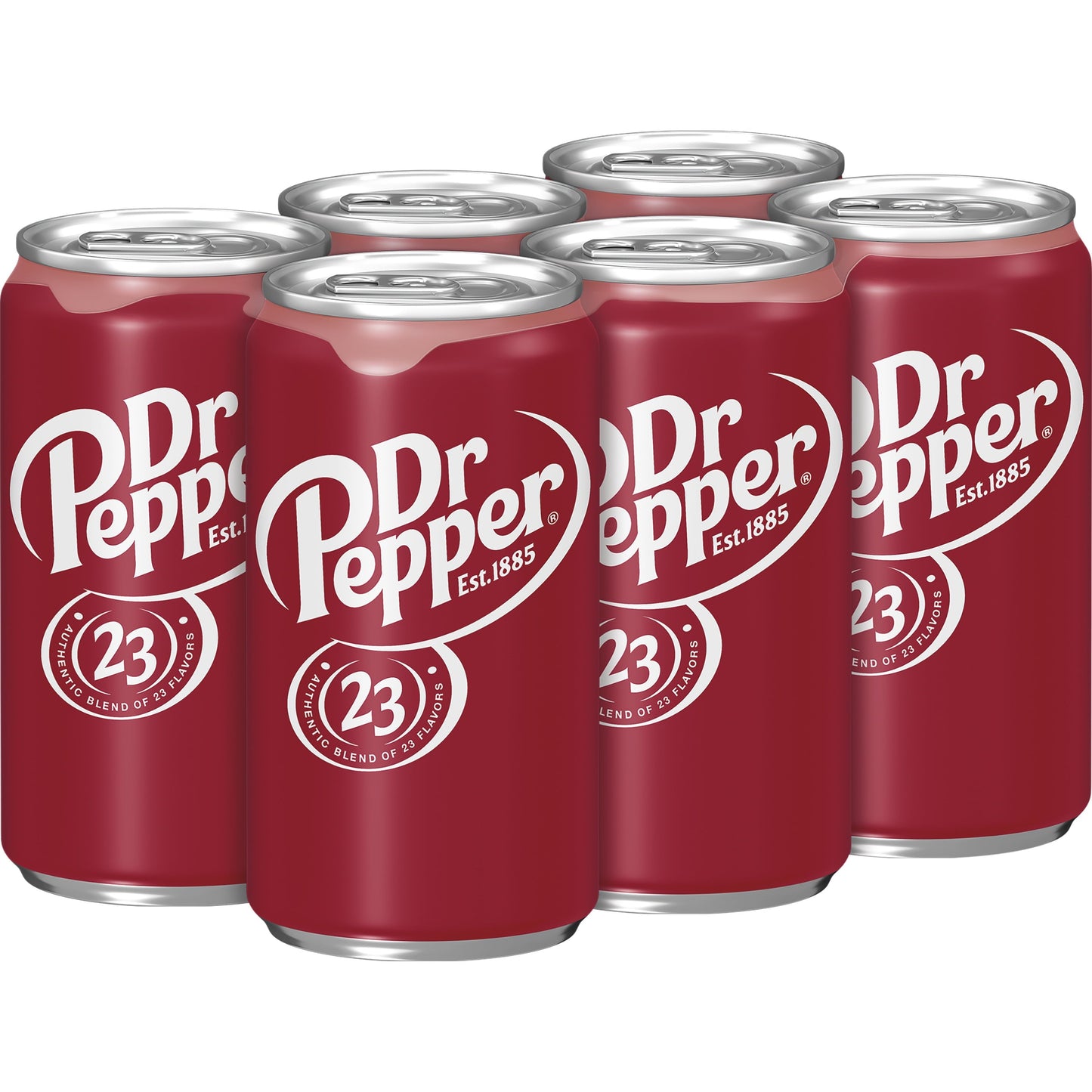 Dr Pepper Soda, 7.5 fl oz cans, 6 pack