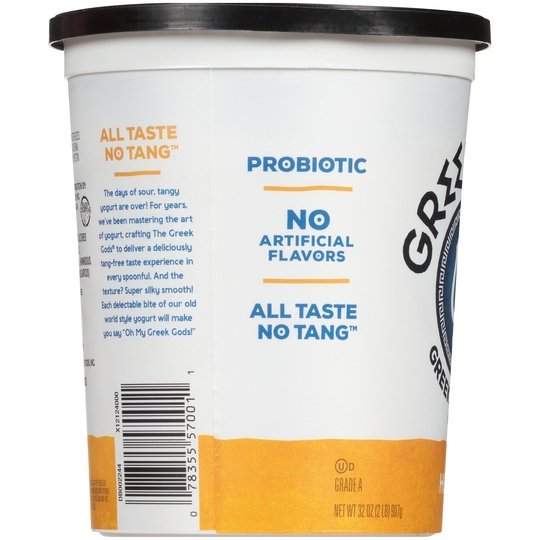 The Greek Gods Probiotic Honey Greek Yogurt, 32 oz