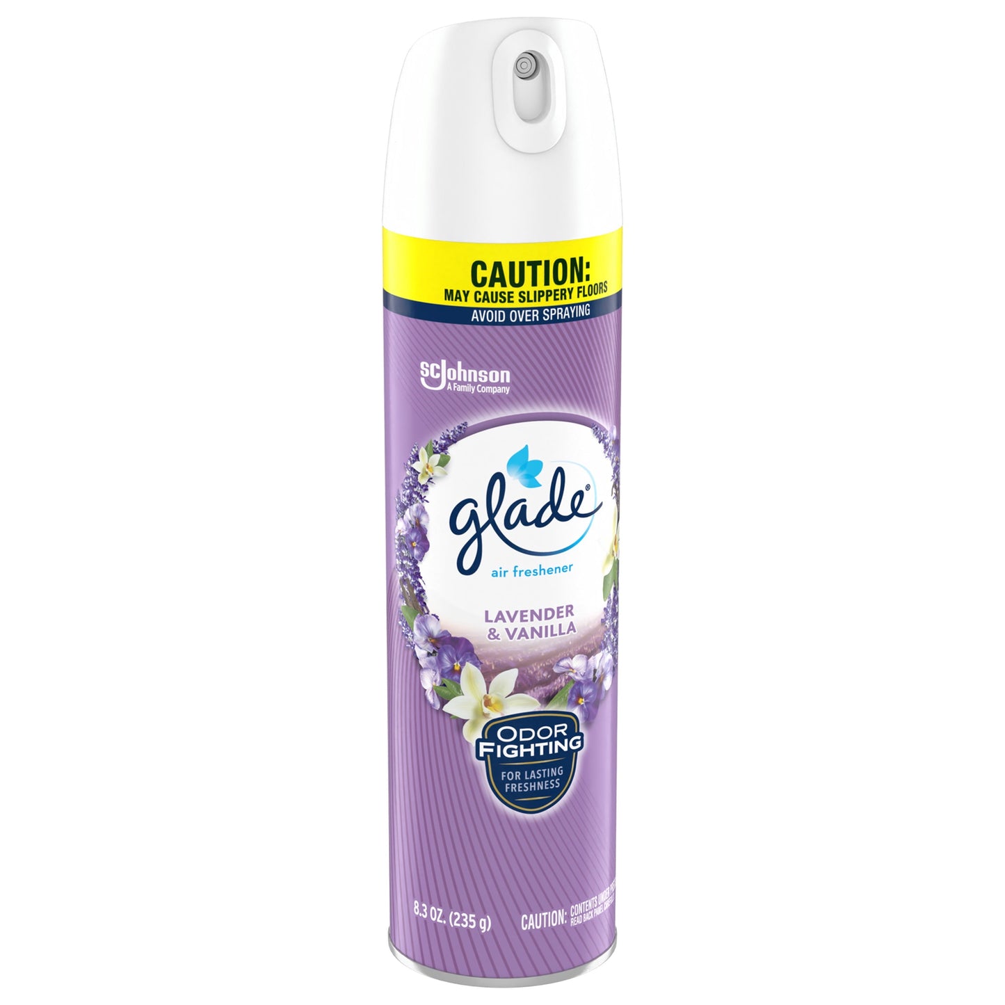 Glade Aerosol Spray, Air Freshener for Home, Lavender & Vanilla Scent, Fragrance Infused with Essential Oils, Invigorating and Refreshing, with 100% Natural Propellent, 8.3 oz