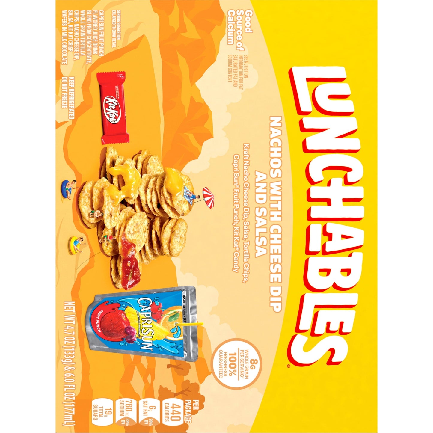 Lunchables Nachos Cheese Dip & Salsa Kids Lunch Meal Kit, 10.7 oz Box