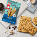 CLIF BAR Thins - Chocolate Chip - Crispy Snack Bars - Made with Organic Oats - Non-GMO - Plant-Based - 100 Calorie Packs - 0.78 oz. (7 Pack)