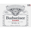 Budweiser Zero Non-Alcoholic Beer, 12 Pack 12 fl. oz. Aluminum Cans, 0.0% ABV, Domestic Lager