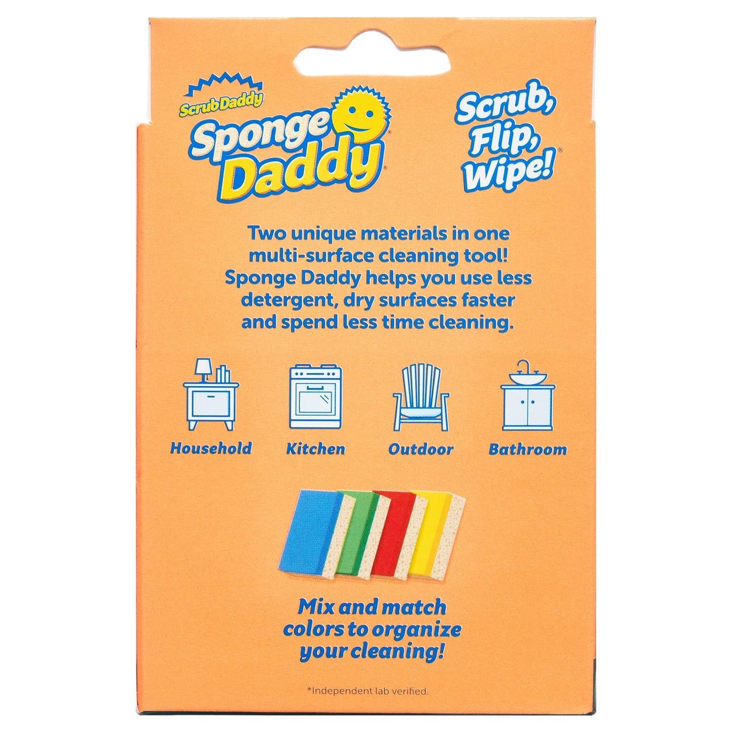 Scrub Daddy Sponge Daddy Dual-Sided Non-Scratch, 4 Count