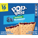 Pop-Tarts Unfrosted Blueberry Instant Breakfast Toaster Pastries, Shelf-Stable, Ready-to-Eat, 27 oz, 16 Count Box