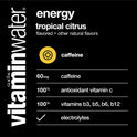 vitaminwater energy electrolyte enhanced water, tropical citrus drink, 20 fl oz bottle