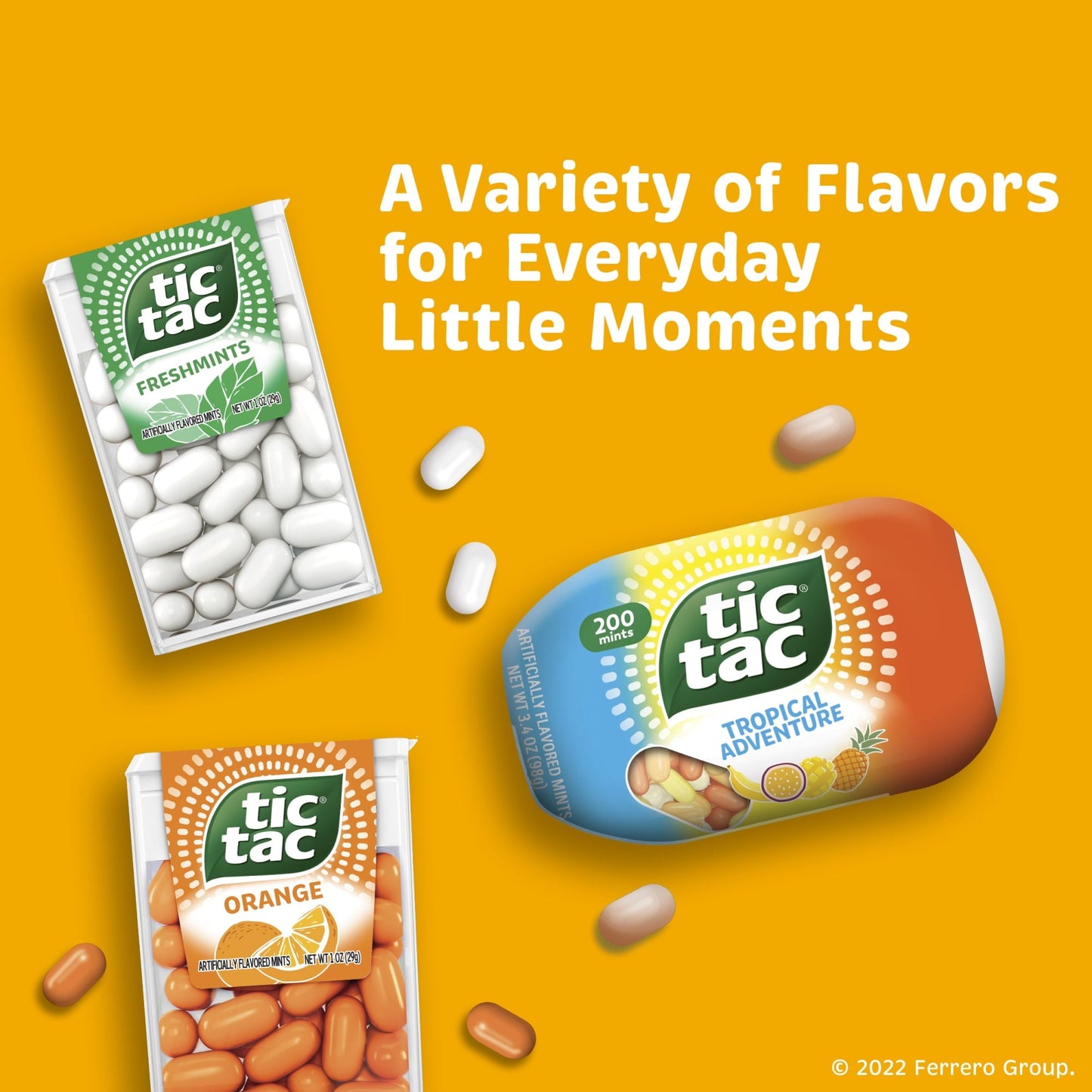 Tic Tac Fruit Adventure Mints, On-The-Go Refreshment, 3.4 oz Pack