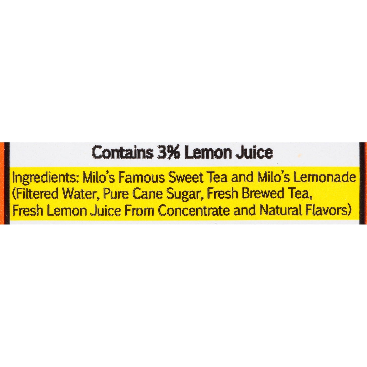 Milo’s Sweet Tea and Lemonade, 100% Natural, 20 Fl. Oz. Bottle