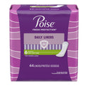 Poise Daily Incontinence Panty Liners, 2 Drop, Very Light Absorbency, Long, 44Ct