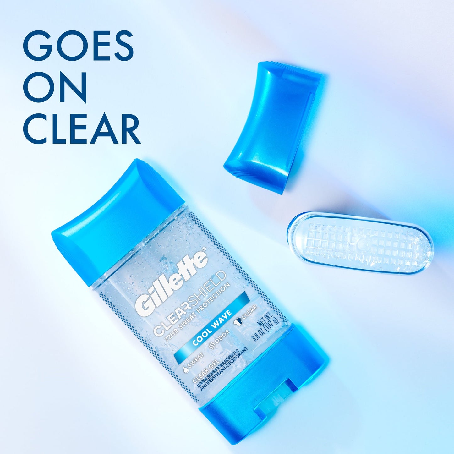 Gillette Antiperspirant and Deodorant for Men, Clear Gel, Arctic Ice, 3.8oz