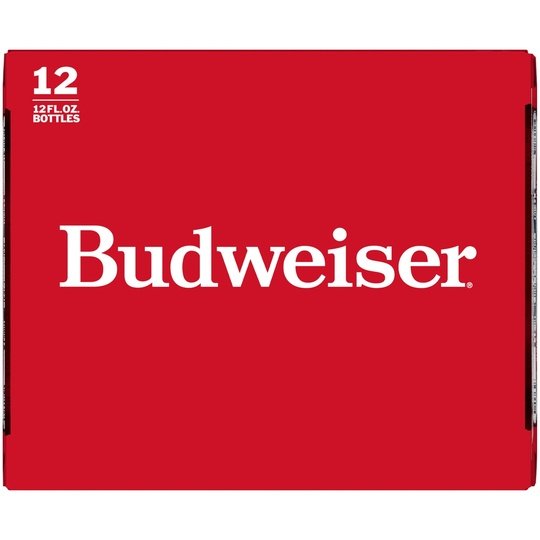 Budweiser Beer, 12 Pack Beer, 12 fl oz Glass Bottles, 5 % ABV, Domestic Lager