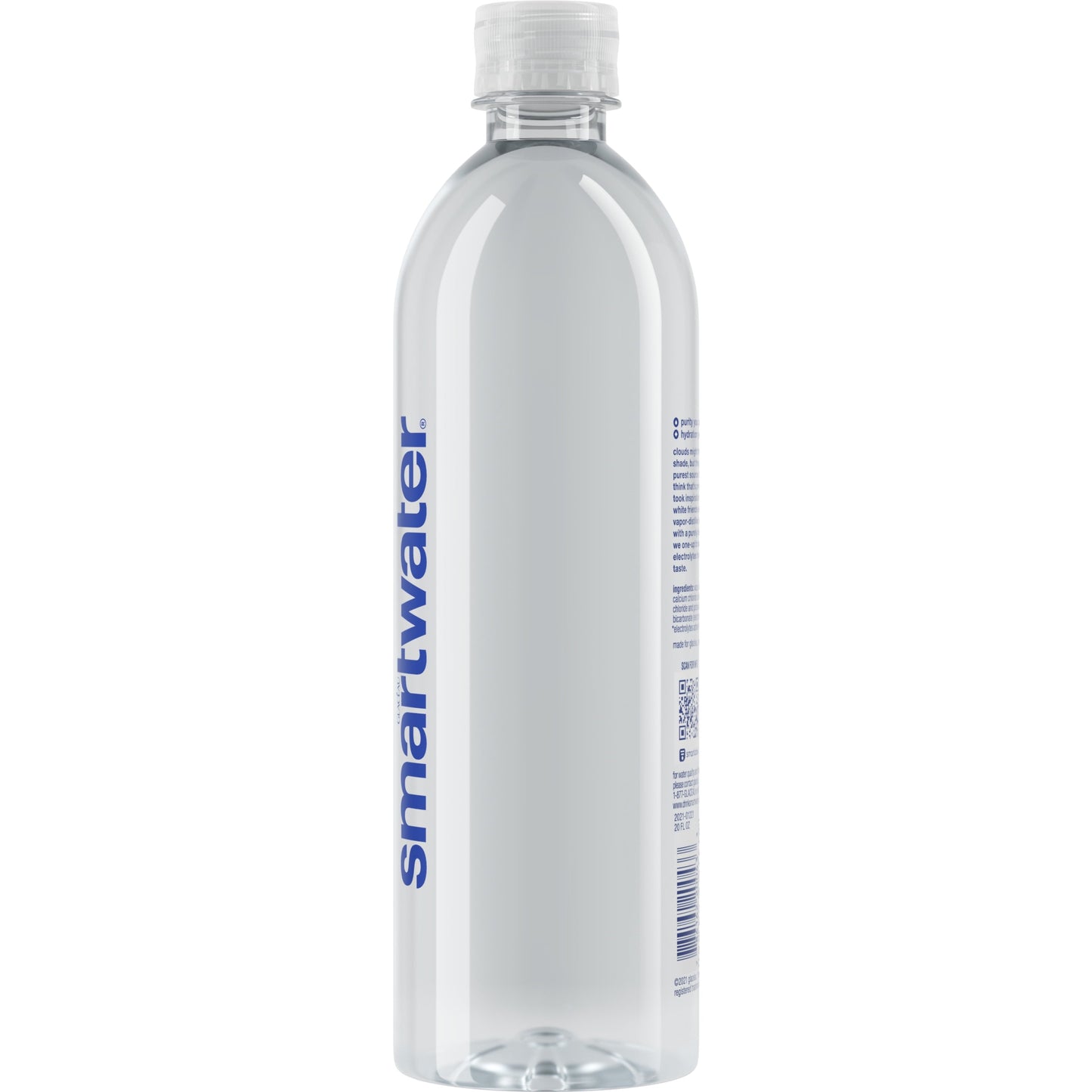 smartwater vapor distilled premium water, 20 fl oz, bottle