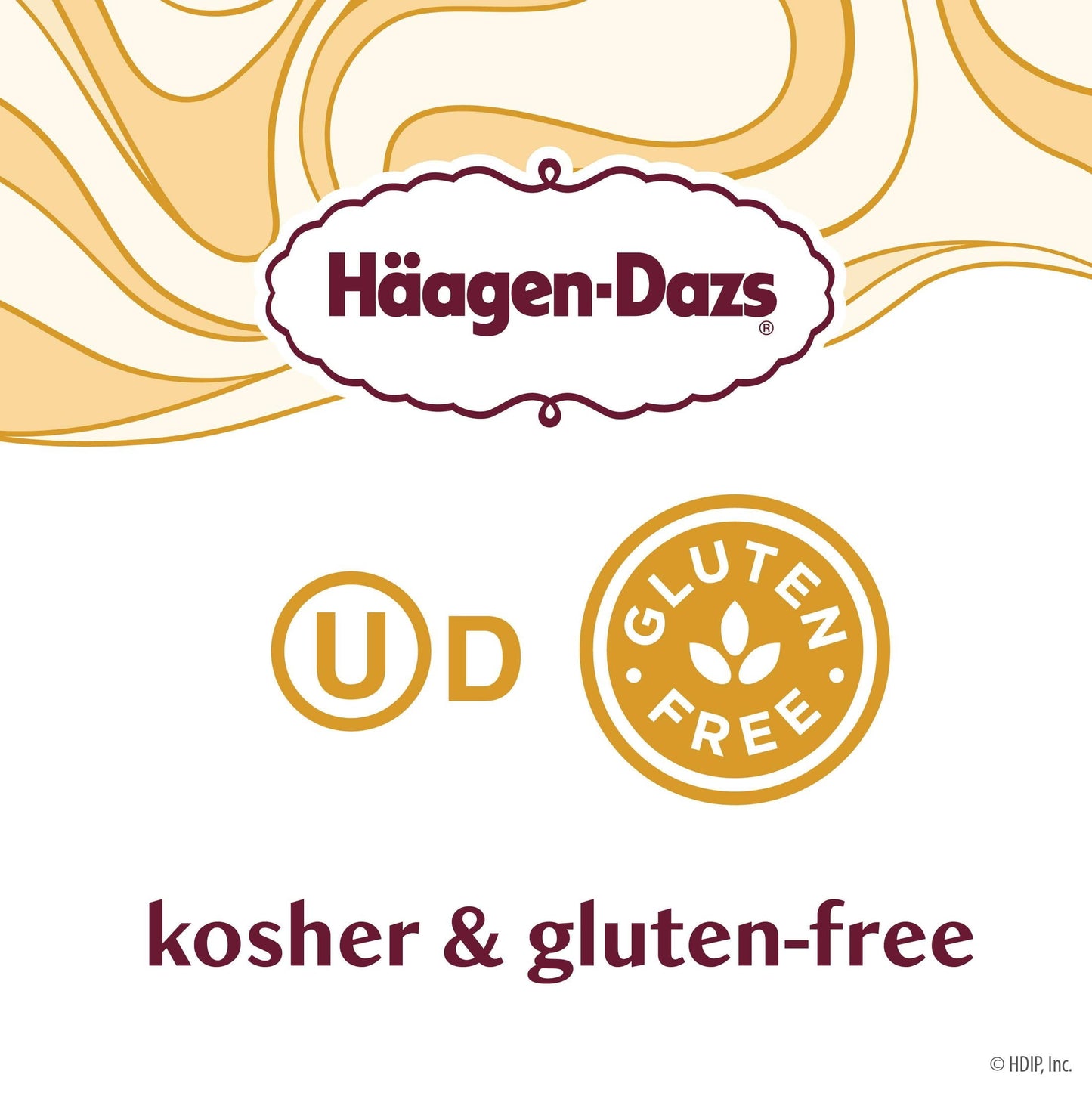 Haagen Dazs Dulce De Leche Ice Cream, Gluten Free, Kosher, 1 Package, 14oz