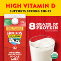 Horizon Organic Whole High Vitamin D Milk, Half Gallon