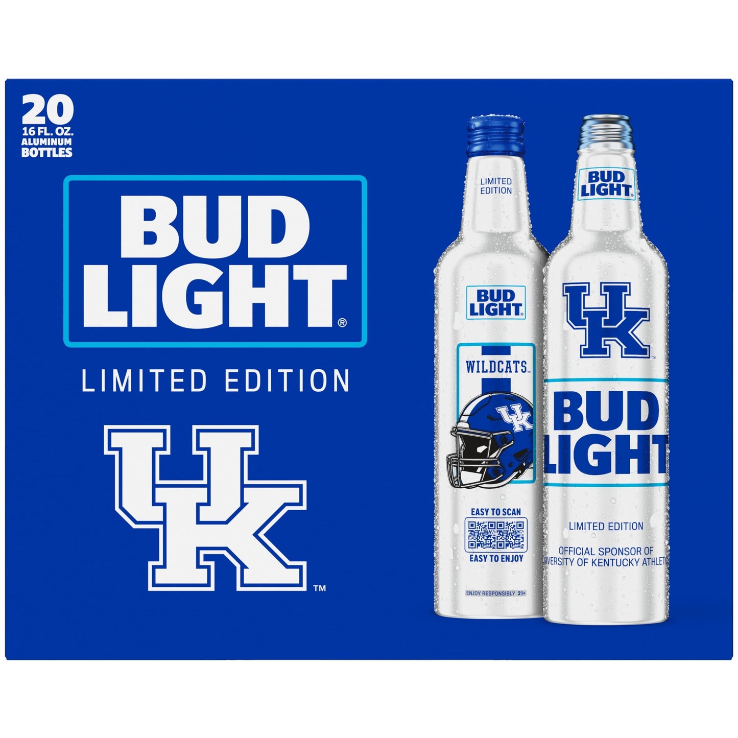 Bud Light Beer, 20 Pack, 16 fl oz Glass Bottles, 4.2% ABV, Domestic Lager