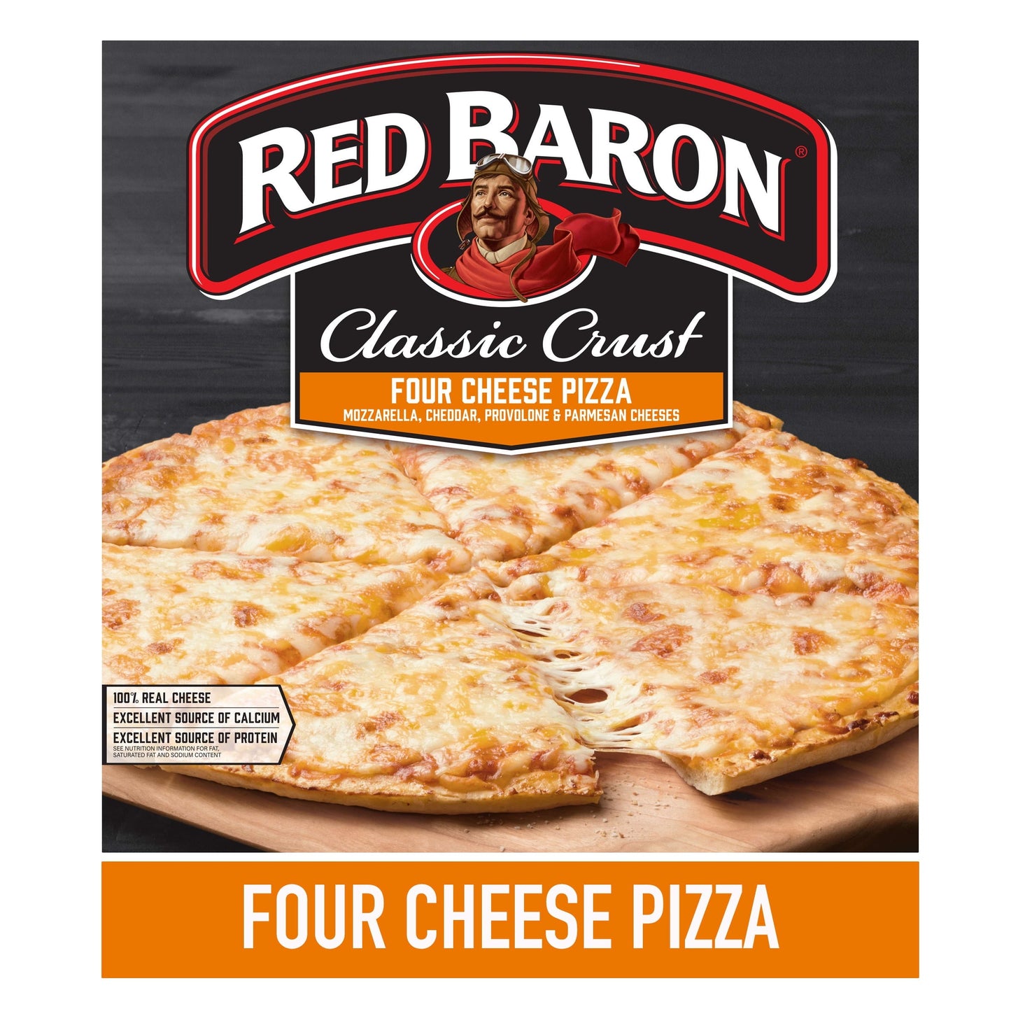 Red Baron, Frozen Pizza Classic Crust 4-Cheese, 21.06 oz