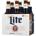 Miller Lite Lager Beer, 6 Pack, 12 fl oz Bottles, 4.2% ABV