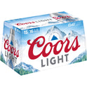 Coors Light Lager Beer, 15 Pack, 16 fl oz Bottles, 4.2% ABV