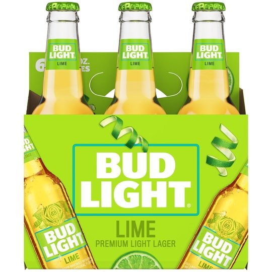 Bud Light Lime Beer, 6 Pack Beer, 12 fl oz Bottles, 4.2% ABV, Domestic