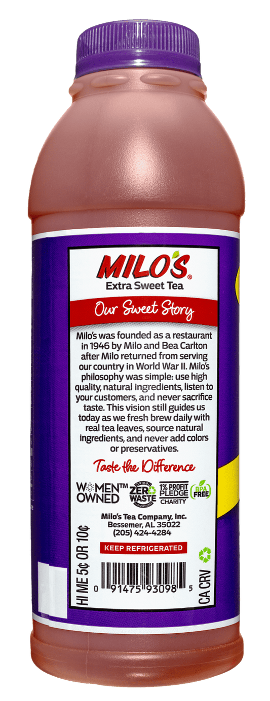 Milo's Extra Sweet Tea 20 fluid ounces single serve
